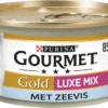 Gourmet Gold Luxe Mix - Kattenvoer Natvoer - Zeevis & Spinazie - 24 X 85 Gr