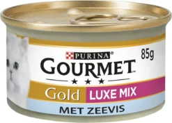 Gourmet Gold Luxe Mix - Kattenvoer Natvoer - Zeevis & Spinazie - 24 X 85 Gr