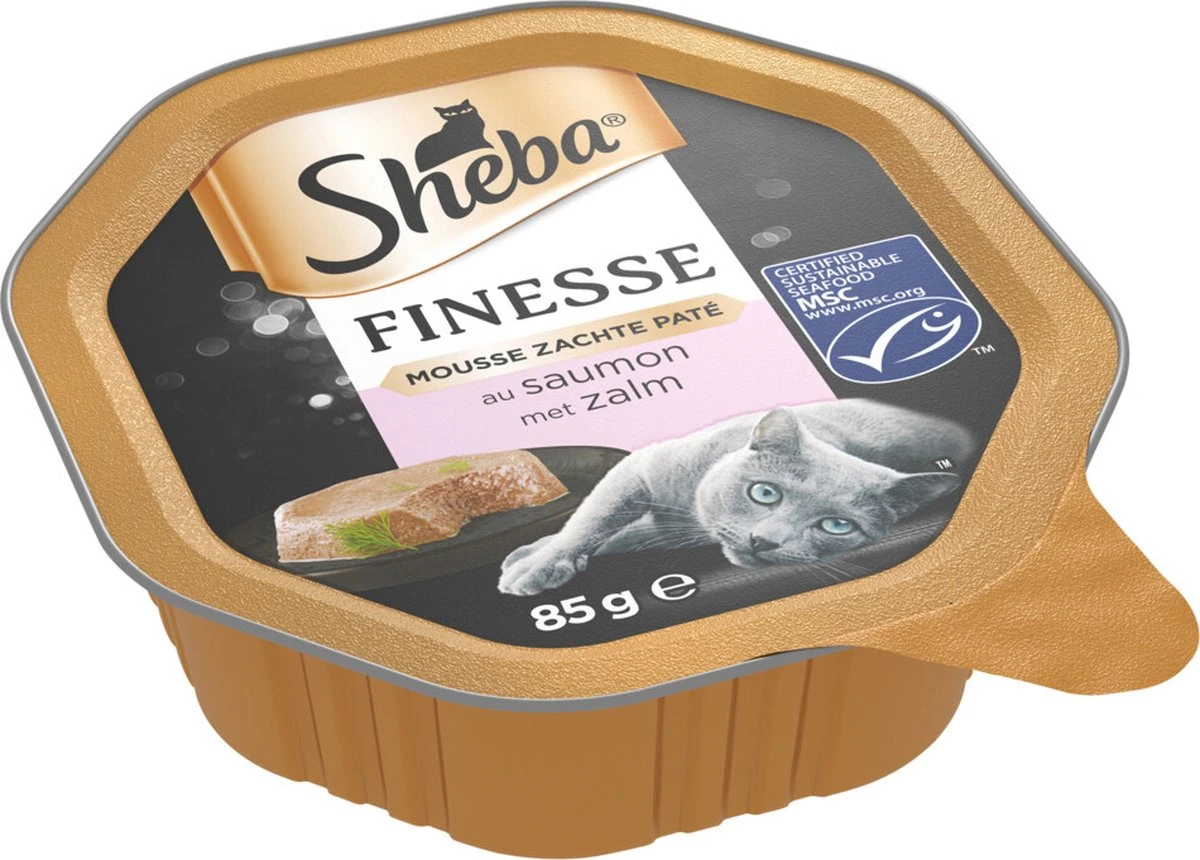 Sheba Finesse - Katten Natvoer - Mousse - Zalm - 22 X 85 Gr 2 Sheba Finesse - Katten Natvoer - Mousse - Zalm - 22 X 85 Gr - Image 2
