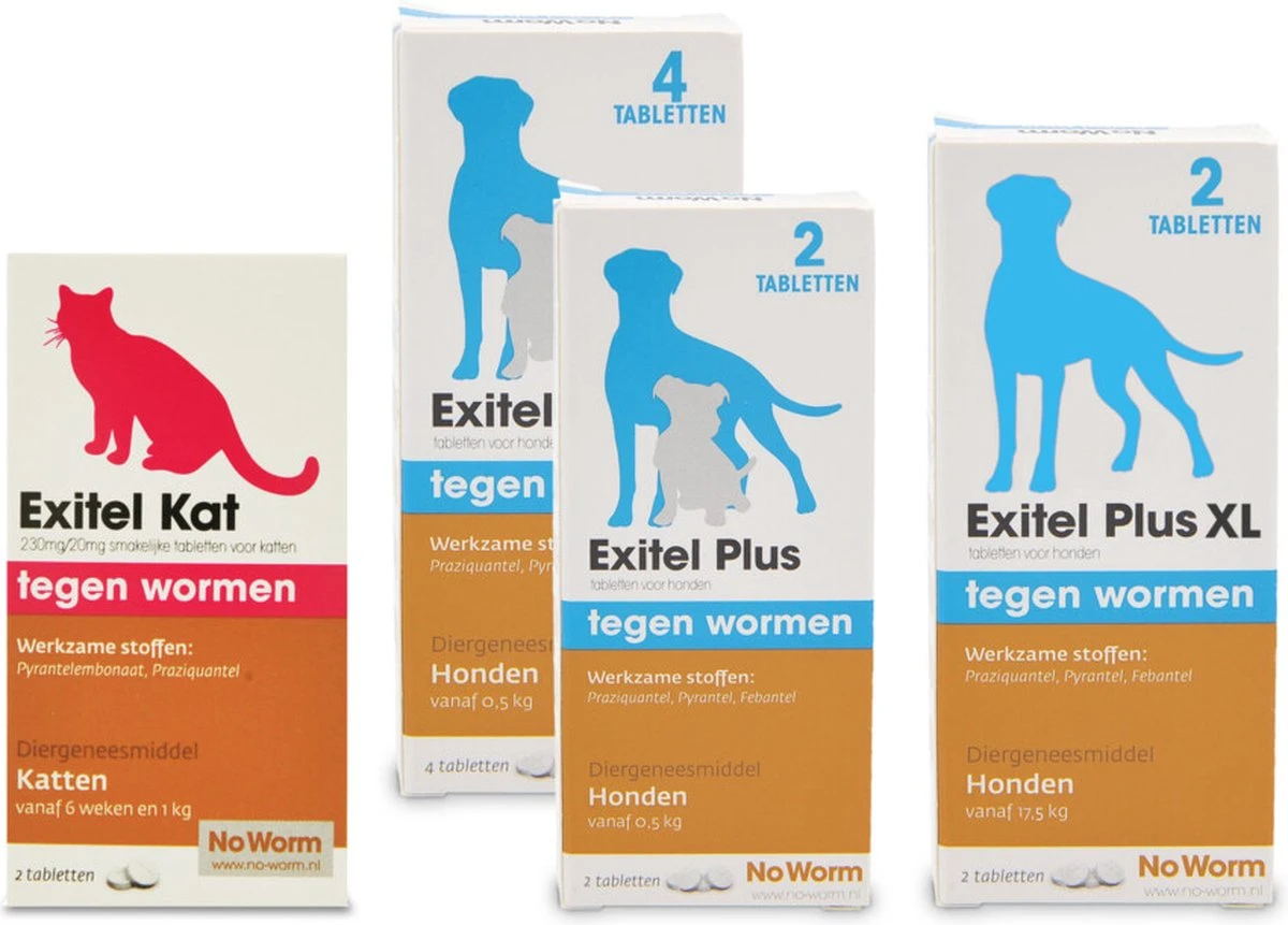 Exitel No Worm Ontwormingsmiddel - Kat 2 Tabl 2 Exitel No Worm Ontwormingsmiddel - Kat 2 Tabl - Image 2