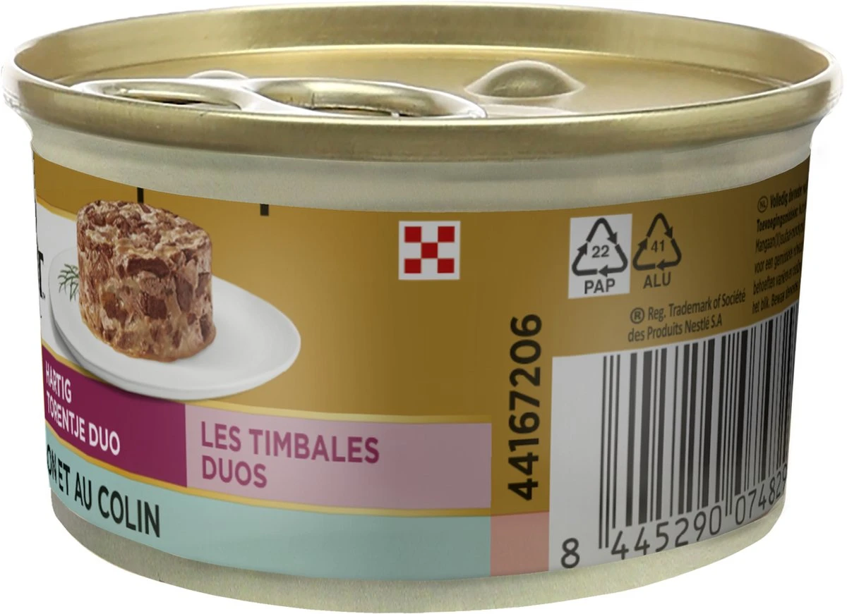 Gourmet Gold Hartig Torentje DUO - Kattenvoer Natvoer - Zalm & Koolvis - 24 X 85 Gram 3 Gourmet Gold Hartig Torentje DUO - Kattenvoer Natvoer - Zalm & Koolvis - 24 X 85 Gram - Image 3