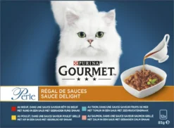 Gourmet Perle Sauce Delight - Kattenvoer Natvoer - Rund, Kip, Tonijn & Zalm - 48 X 85 Gr 15 Gourmet Perle Sauce Delight - Kattenvoer Natvoer - Rund, Kip, Tonijn & Zalm - 48 X 85 Gr -Merkloos Verkoop 1200x883