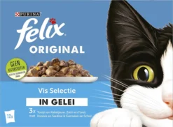 Felix Original Vis Selectie In Gelei - Katten Natvoer - 4 X 12 X 85gr