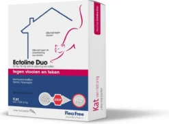 Flea Free Ectoline Duo Kat - Tegen Vlooien En Teken - 2 Pipetten
