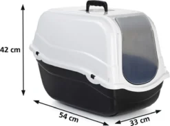 Beeztees Romeo - Kattenbak - Zwart/Wit - 57x39x41 Cm -Merkloos Verkoop 1200x896