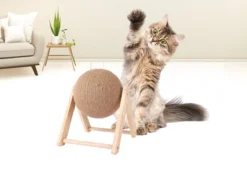 Janse Katten Krab Bal - Katten Speelgoed - Krabmeubel - Kattenkrabpaal - Krabplank - Krabbal - Kattenspeeltje - Krabbol - Inclusief Kattenkruid -Merkloos Verkoop 1200x898 2