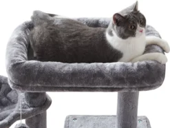 ACAZA Krabpaal, Kattenboom Met Krabbord En Huisjes Voor Meerdere Katten, Lichtgrijs 10 ACAZA Krabpaal, Kattenboom Met Krabbord En Huisjes Voor Meerdere Katten, Lichtgrijs -Merkloos Verkoop 1200x902 5