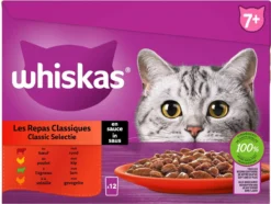 Whiskas 7+ Natvoer - Classic - Selectie In Saus - Maaltijdzakjes 48 X 85 G -Merkloos Verkoop 1200x905