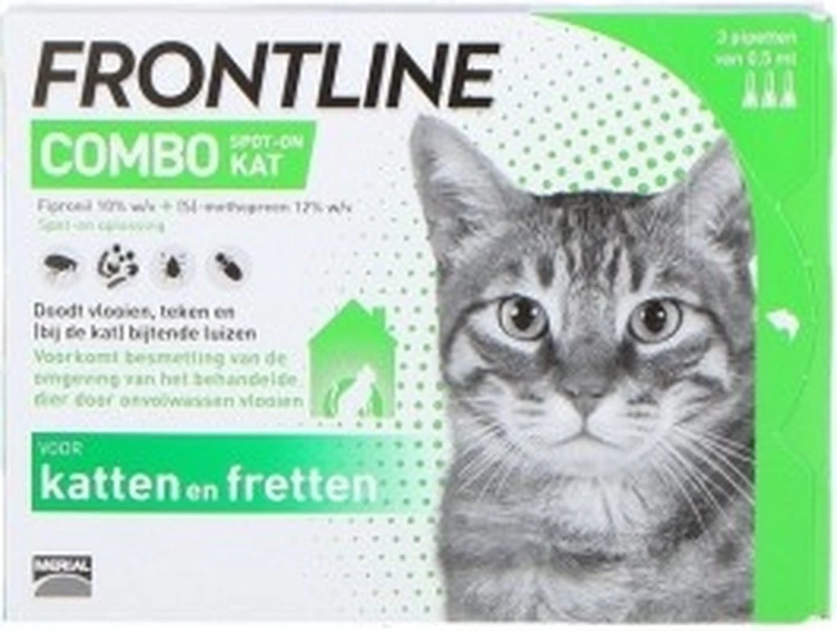 Frontline Combo Anti Vlooienmiddel En Tekenmiddel Kat - 3 Pipetten 15 Frontline Combo Anti Vlooienmiddel En Tekenmiddel Kat - 3 Pipetten - Afbeelding 15