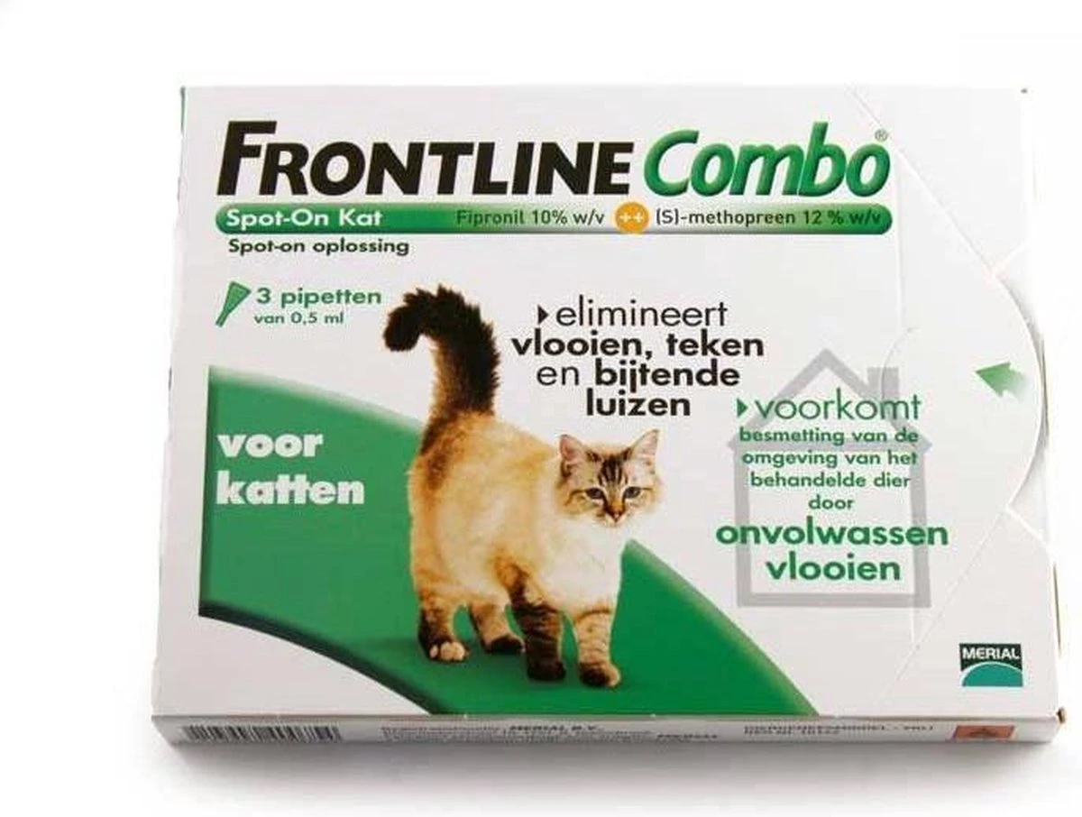 Frontline Combo Anti Vlooienmiddel En Tekenmiddel Kat - 3 Pipetten 4 Frontline Combo Anti Vlooienmiddel En Tekenmiddel Kat - 3 Pipetten - Afbeelding 4