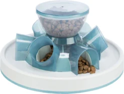 TRIXIE Kattenspeelgoed Tunnel Feeder Strategiespel - Blauw