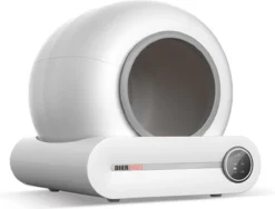 Dierboel Automatische Kattenbak - Zelfreinigende Kattenbak Met App - Ook Geschikt Voor Grote Katten 65L