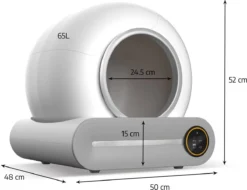 Merkloos Petlux® Zelfreinigende Automatische Kattenbak Met App En LED-Touch -Merkloos Verkoop 1200x921 7
