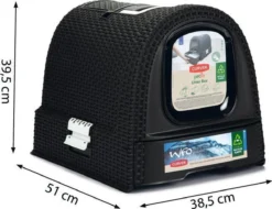 Curver Kattenbak - Antraciet - 51 X 38,5 X 39,5 Cm -Merkloos Verkoop 1200x922 2