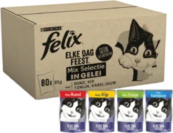Felix Elke Dag Feest Mix Selectie In Gelei - Katten Natvoer - 80 X 85g 18 Felix Elke Dag Feest Mix Selectie In Gelei - Katten Natvoer - 80 X 85g -Merkloos Verkoop 1200x925