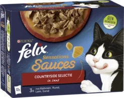 Felix Sensations Sauces Countryside Selectie In Saus - Katten Natvoer - 48 X 85g -Merkloos Verkoop 1200x947 3