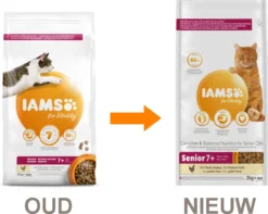 Iams Cat Senior - Kip - 3 Kg -Merkloos Verkoop 1200x959