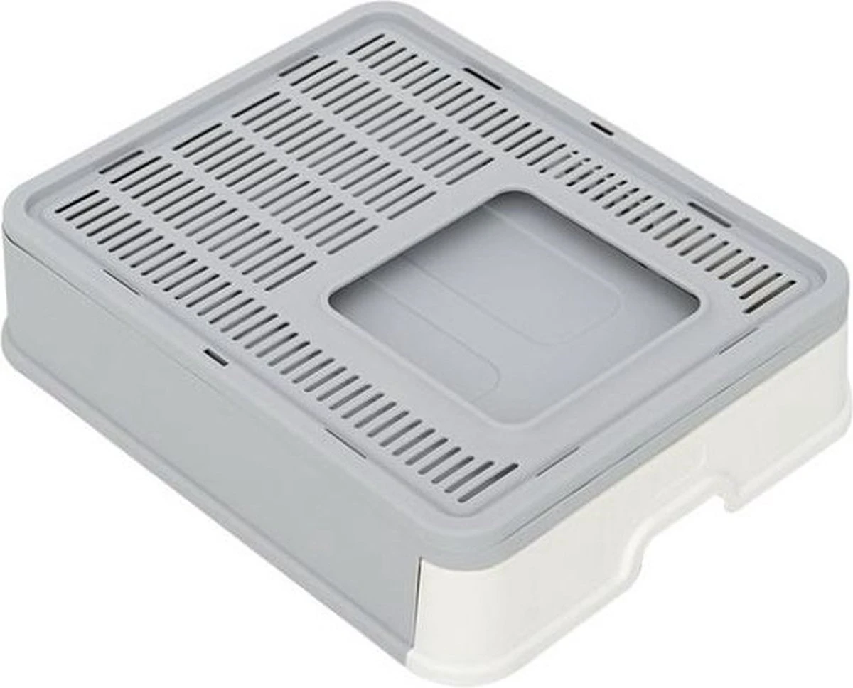 LooMar Kattenbak Groot - Kattenbak XXL - Kattenbak Grote Katten - Opvouwbaar - Grijs 2 LooMar Kattenbak Groot - Kattenbak XXL - Kattenbak Grote Katten - Opvouwbaar - Grijs - Image 2