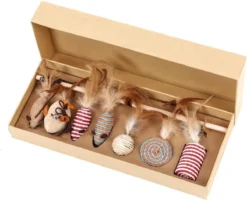 Kattenspeelgoed - Set Met 7 Kattenspeeltjes - Complete Set - Kattenhengel - Speelmuis -Merkloos Verkoop 1200x974 1