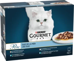 Gourmet Perle Duo – Kattenvoer Natvoer - Met Zalm En Koolvis, Zalm En Witvis, Zeevis En Tonijn, Sardine En Tonijn – 48 X 85 Gr 11 Gourmet Perle Duo – Kattenvoer Natvoer - Met Zalm En Koolvis, Zalm En Witvis, Zeevis En Tonijn, Sardine En Tonijn – 48 X 85 Gr -Merkloos Verkoop 1200x983