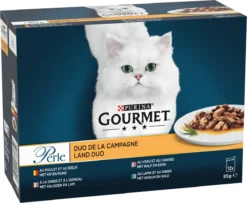 Gourmet Perle Duo – Kattenvoer Natvoer – Met Kip En Rund, Kalkoen En Lam, Kalf En Eend, Konijn En Wild – 48 X 85 Gr -Merkloos Verkoop 1200x984 1