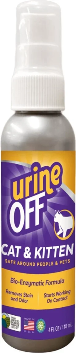 Urine Off - Geur En Vlekverwijderaar Voor Kitten En Kat Urine 118 Ml