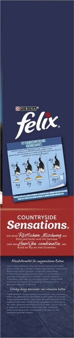 Felix Meaty Sensations - Katten Droogvoer - Rund, Kip & Groenten - 4kg -Merkloos Verkoop 265x1200 1