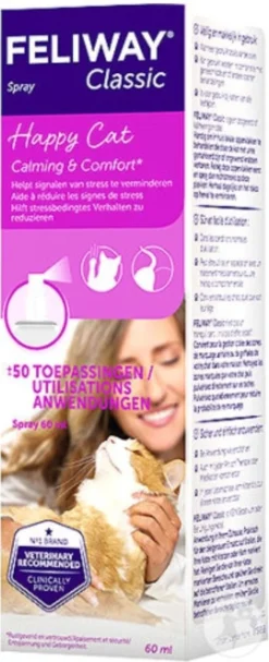 Feliway Spray - Kat - 20 Ml -Merkloos Verkoop 488x1200 1
