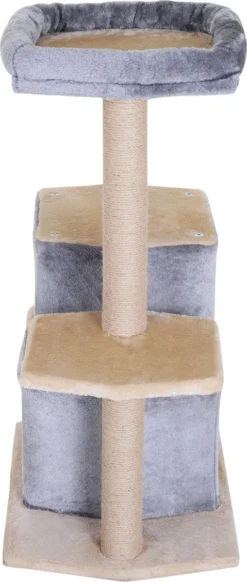 PawHut Krabpaal Kattenboom Met Grot Klimboom Kattenhuis Sisal Paal Sisal Grijs D30-218 -Merkloos Verkoop 509x1200