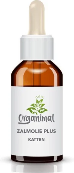 Organimal - Zalmolie Plus 50ml - Katten - O.a. Bij Allergieën En Ontstekingen & Vacht En Huid Problemen