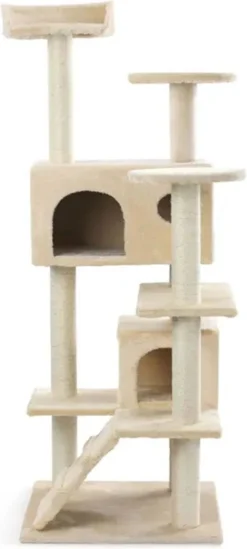 Krabpaal XXL Voor Kat -132 Cm -Beige - Kattenboom Voor Katten - Kattenhuis Van Sisal - XXL Klimpaal Voor Meerdere Katten 18 Krabpaal XXL Voor Kat -132 Cm -Beige - Kattenboom Voor Katten - Kattenhuis Van Sisal - XXL Klimpaal Voor Meerdere Katten -Merkloos Verkoop 540x1200 1