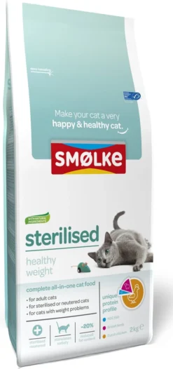 Smolke Sterilised Weight Control Light - 2 Kg 34 Smolke Sterilised Weight Control Light - 2 Kg -Merkloos Verkoop 564x1200