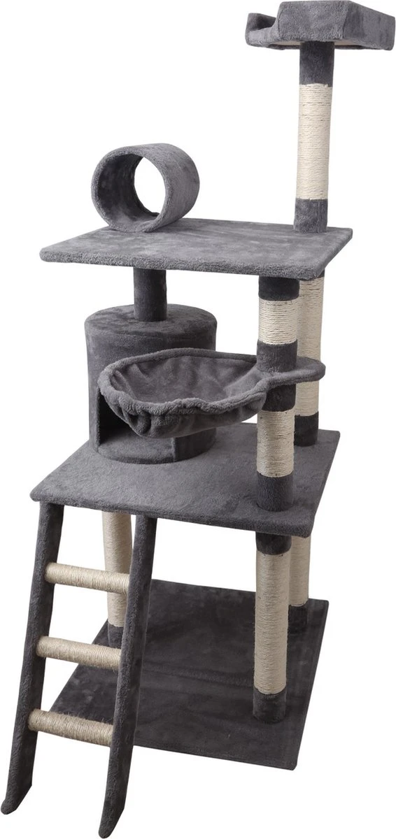 Nobleza Katten Krabpaal 40KQY - 59 X 59 X 156 Cm - Grijs 6 Nobleza Katten Krabpaal 40KQY - 59 X 59 X 156 Cm - Grijs - Afbeelding 6