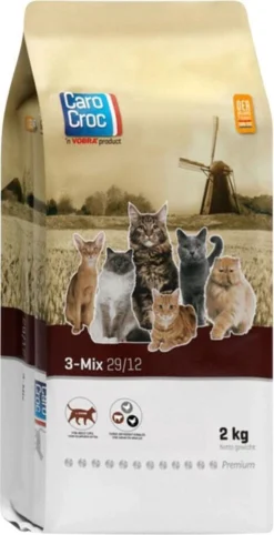 Carocroc Kat 3-Mix Adult - Gevogelte/Rund - Kattenvoer - 15 Kg -Merkloos Verkoop 615x1200