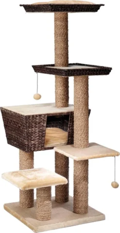 Ebi Krabpaal Trend Curacao - Bruin - 48 X 48 X 141cm