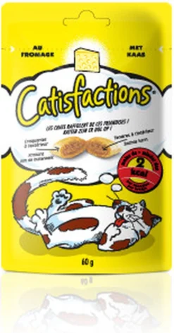 Catisfactions Kattensnoepjes - Kaas - Kattensnack - 60 G - 1 Zakje -Merkloos Verkoop 626x1200 2