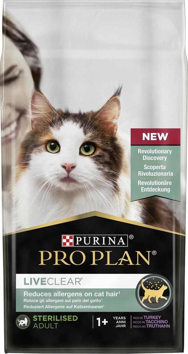 Pro Plan Adult LiveClear Katten Droogvoer - Kalkoen - 1,4 Kg 3 Pro Plan Adult LiveClear Katten Droogvoer - Kalkoen - 1,4 Kg - Image 3