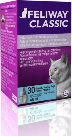 Feliway Classic - Navulling - 48 Ml - Anti-stress Kat -Merkloos Verkoop 638x1200 5