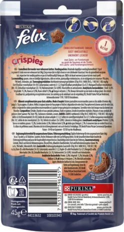 Felix Crispies - Kattensnacks Zalm & Forel - 8 X 45g -Merkloos Verkoop 646x1200 4