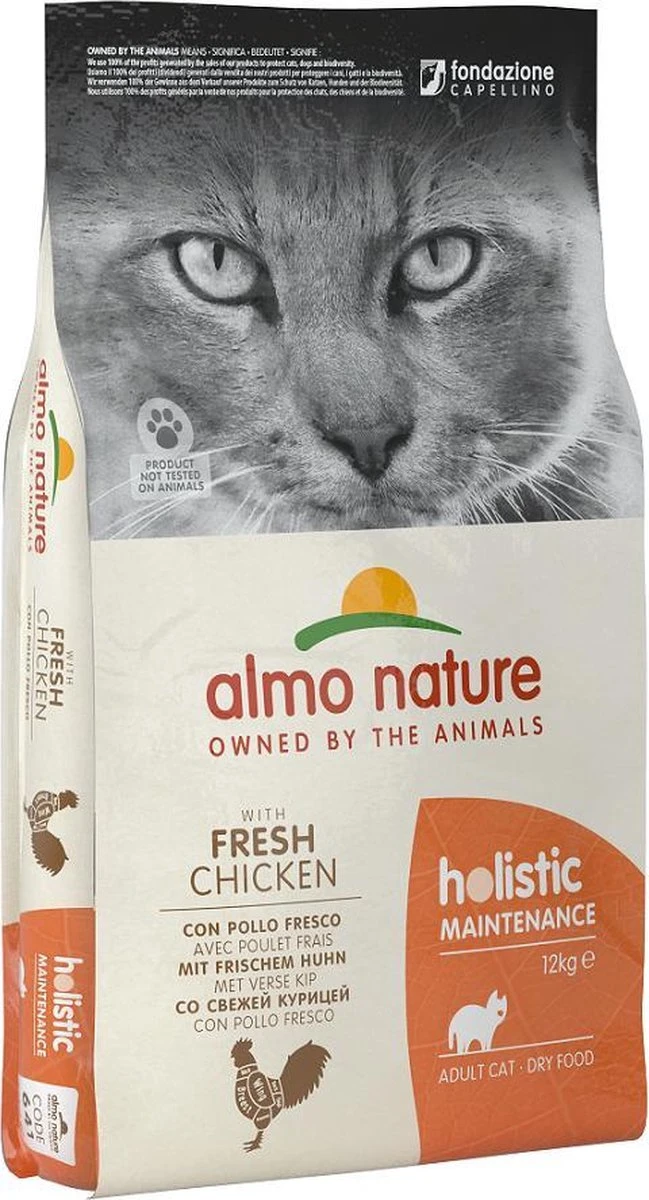 Almo Nature Holistic Droogvoer Voor Volwassen Katten - Kip - In 400gr, 2kg Of 12kg - Holistic Kip - 2kg 3 Almo Nature Holistic Droogvoer Voor Volwassen Katten - Kip - In 400gr, 2kg Of 12kg - Holistic Kip - 2kg - Image 3