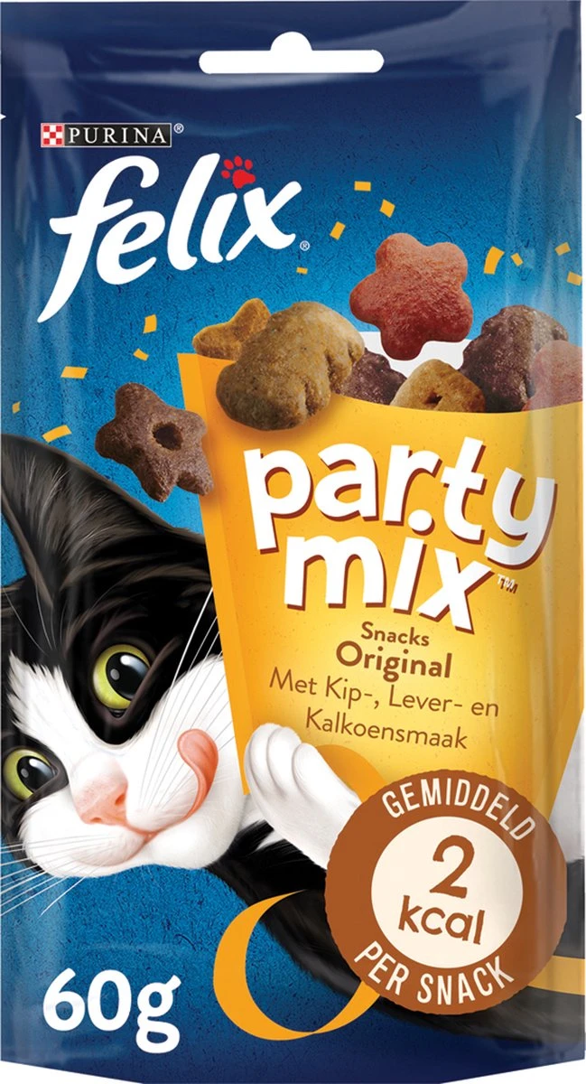 Felix Cat Snacks Party Mix - Kattensnacks Original En Seaside - 16 X 60g 8 Felix Cat Snacks Party Mix - Kattensnacks Original En Seaside - 16 X 60g - Image 8