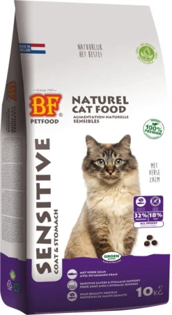 BF Petfood Kattenvoer Premium Sensitive Vacht - Maag 10 Kg -Merkloos Verkoop 657x1200 1