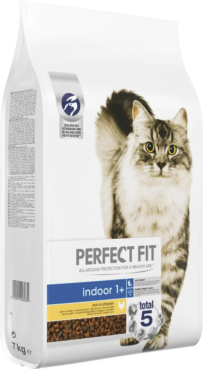 Perfect Fit Adult 1+ Indoor Voordeelzak Droge Brokjes - Katten Droogvoer - Kip - 7 Kg 2 Perfect Fit Adult 1+ Indoor Voordeelzak Droge Brokjes - Katten Droogvoer - Kip - 7 Kg - Image 2
