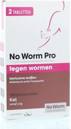Exil No Worm Pro - Kat - 2 Tabletten -Merkloos Verkoop 662x1200 1