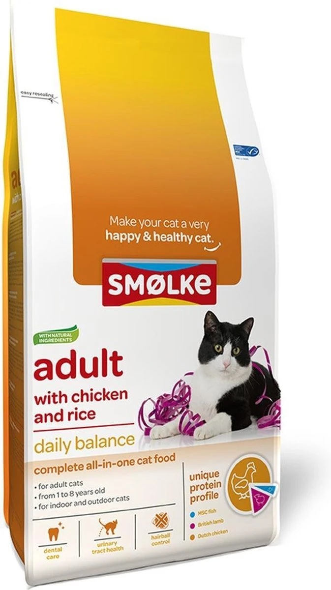 Smolke Adult Chicken & Rice 10 Kg - Kat 1 Smolke Adult Chicken & Rice 10 Kg - Kat