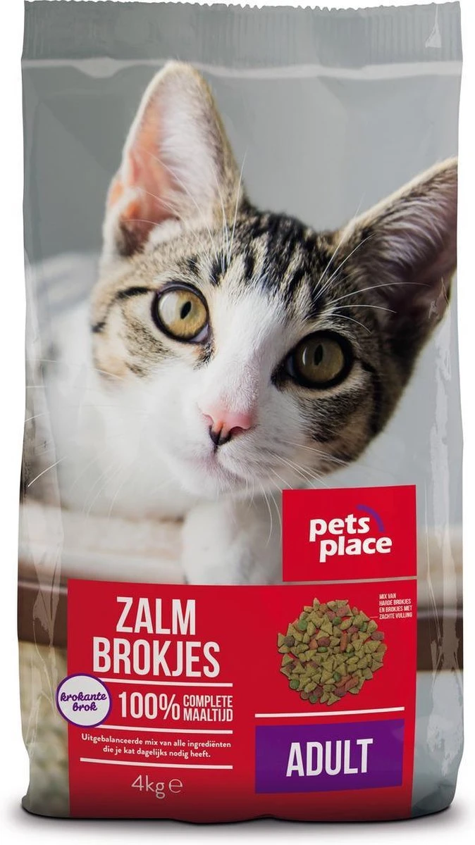 Pets Place Kat Adult - Kattenvoer - Zalm - 4 Kg 1 Pets Place Kat Adult - Kattenvoer - Zalm - 4 Kg