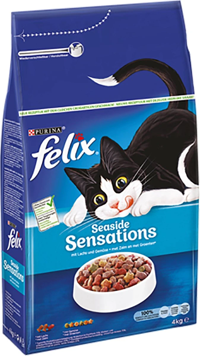 Felix Seaside Sensations - Katten Droogvoer - Zalm, Koolvis &groenten - 4kg 11 Felix Seaside Sensations - Katten Droogvoer - Zalm, Koolvis &groenten - 4kg - Image 11