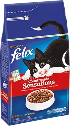 Felix Meaty Sensations - Katten Droogvoer - Rund, Kip & Groenten - 4kg -Merkloos Verkoop 674x1200 5