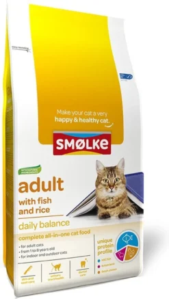 Smolke Adult Fish & Rice 10 Kg - Kat