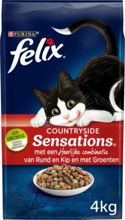 Felix Meaty Sensations - Katten Droogvoer - Rund, Kip & Groenten - 4kg -Merkloos Verkoop 685x1200 1